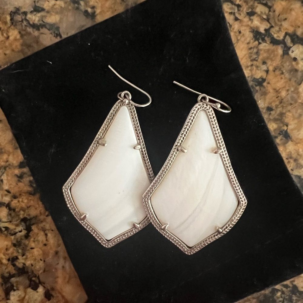 Kendra Scott White Earrings